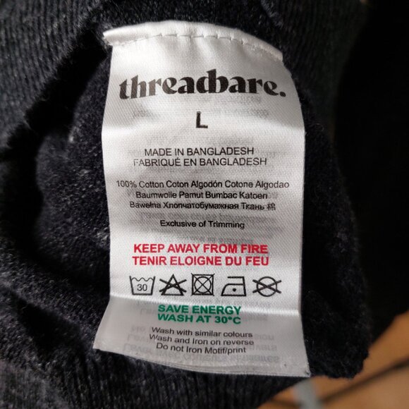 NWOT 100% Cotton Crew Neck Sweater M/L - Picture 4 of 5